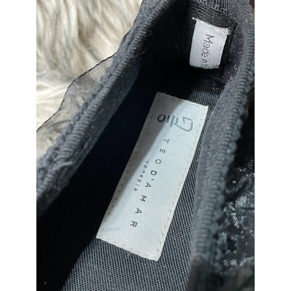 Teod'amar Made in Italy Black Velvet Slipper's / Loafer Women's Size 38 - Picture 3 of 3